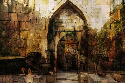 Modern pattern studies, manipulation background 写真素材