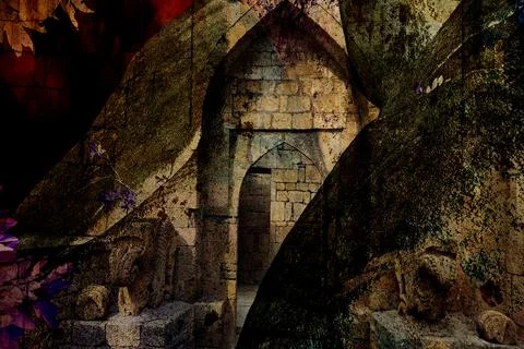 Modern pattern studies, manipulation background Foto stock