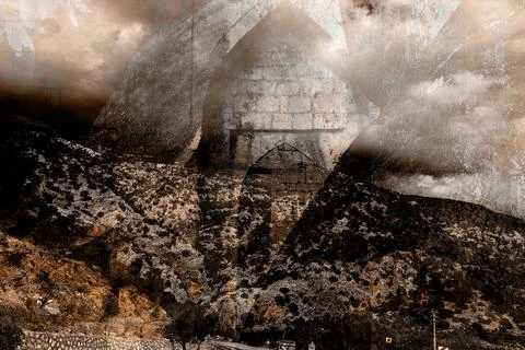 Modern pattern studies, manipulation background 写真素材