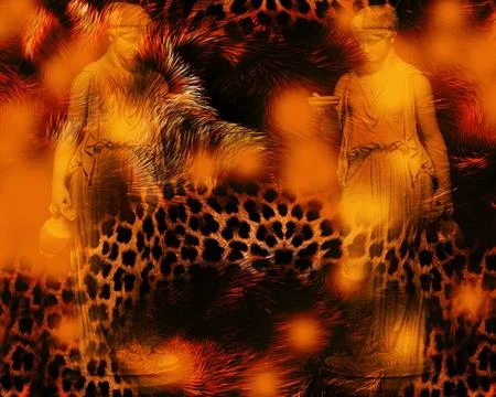 Modern pattern studies, manipulation background Foto stock