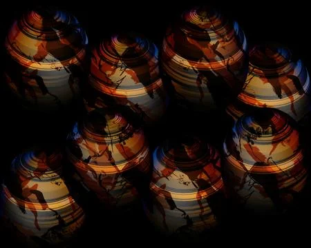 Modern pattern studies, manipulation background Foto stock