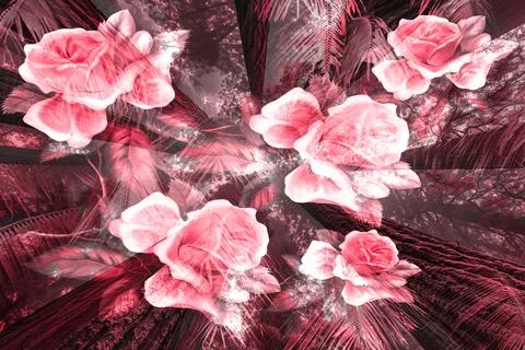 Modern pattern studies, manipulation background Foto stock