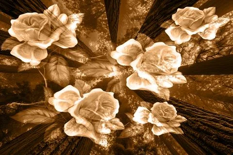 Modern pattern studies, manipulation background 写真素材