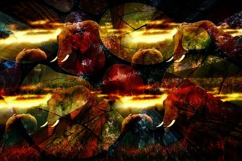 Modern pattern studies, manipulation background 스톡 사진