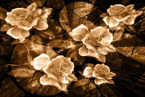 Modern pattern studies, manipulation background Foto stock