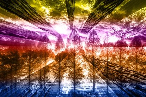 Modern pattern studies, manipulation background 写真素材