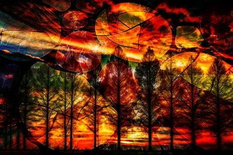 Modern pattern studies, manipulation background Foto stock