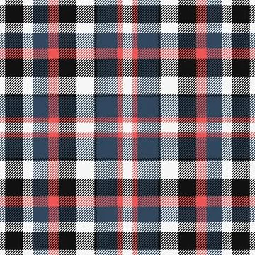 Modern pattern texture fabric, unique textile check tartan. Strip vector se.. Stock Illustration
