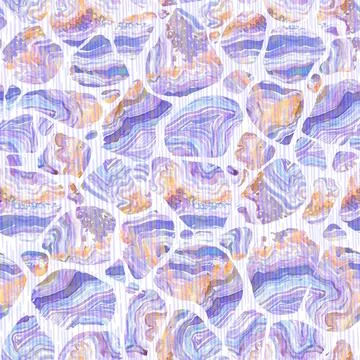 Modern pattern with textured layers of minerals painted with watercolors in Stock Illustration