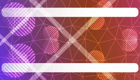 Modern pattern in triangles, line, circle, space for text style. Decorative d Stock Illustration