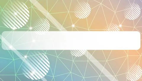 Modern pattern in triangles, line, circle, space for text style. Decorative d Illustrazione stock