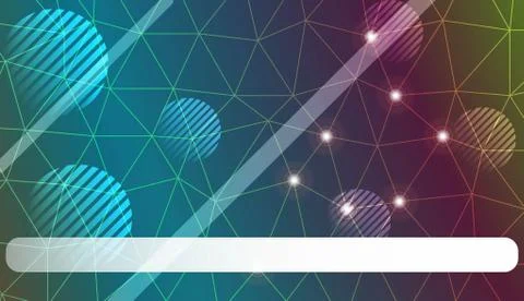 Modern pattern in triangles, line, circle, space for text style. Decorative d 库存插图