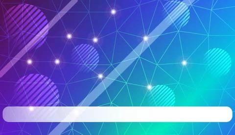 Modern pattern in triangles, line, circle, space for text style. Decorative d Stock Illustration