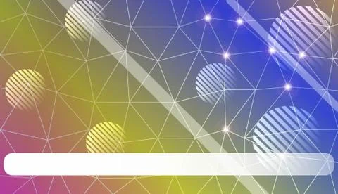 Modern pattern in triangles, line, circle, space for text style. Decorative d Illustrazione stock