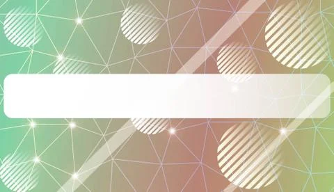 Modern pattern in triangles, line, circle, space for text style. Decorative d Stock Illustration