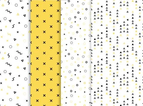 Modern patterns for prints Illustrazione stock