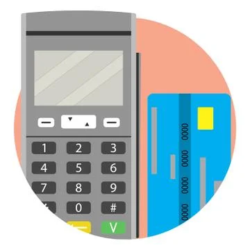 Modern payment method credit card icon app Stock Illustration