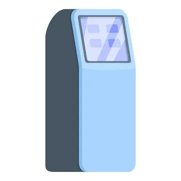 Modern payment terminal processing contactless payment Illustrazione stock