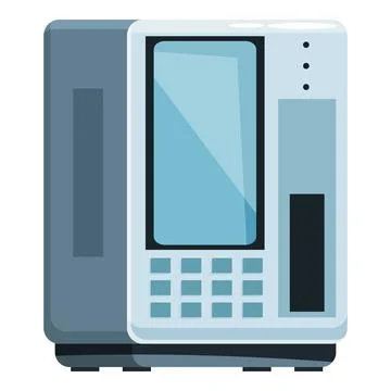Modern payment terminal processing contactless transactions with nfc technolo Stock Illustration
