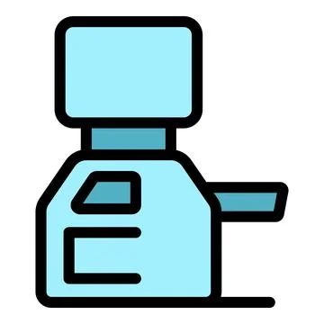 Modern payment terminal processing contactless transactions with nfc technolo Stock Illustration