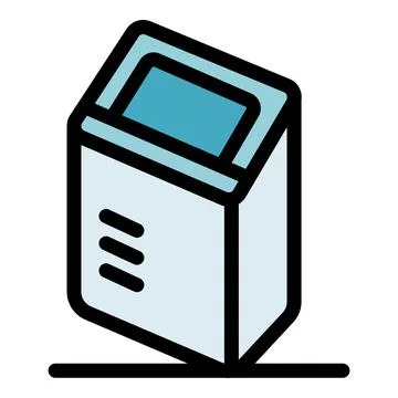 Modern payment terminal processing contactless transactions Stock Illustration