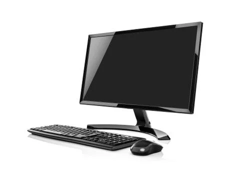 Modern PC computer isolated. Stock Photos