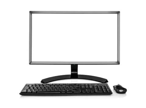 Modern PC computer isolated. Foto stock