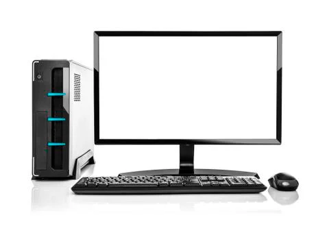Modern PC computer isolated. Stock Photos
