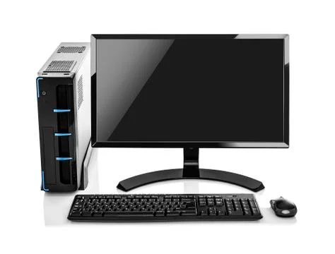 Modern PC computer isolated. Stock Photos