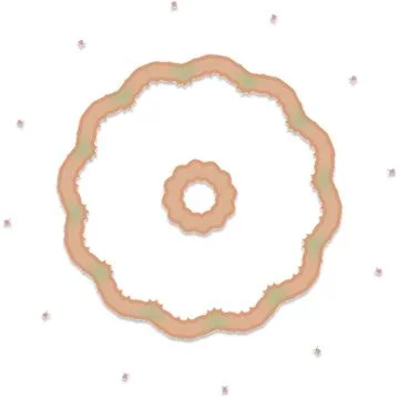 Modern Peach Soft Shape Clean Abstract Rounded Shapes for Branding and Web .. Stock Illustration