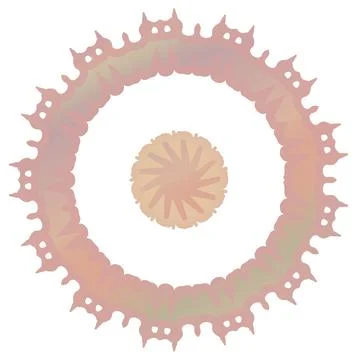 Modern Peach Soft Shape Clean Abstract Rounded Shapes for Branding and Web .. イラスト素材