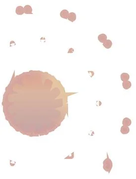 Modern Peach Soft Shape Clean Abstract Rounded Shapes for Branding and Web .. Stock Illustration