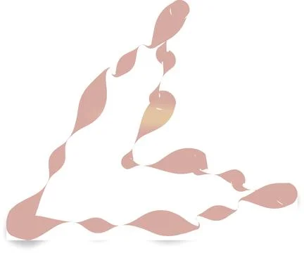 Modern Peach Soft Shape Clean Abstract Rounded Shapes for Branding and Web .. Illustrazione stock