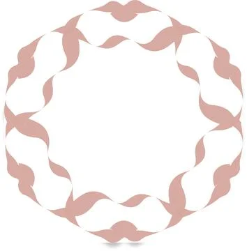 Modern Peach Soft Shape Clean Abstract Rounded Shapes for Branding and Web .. Stock Illustration