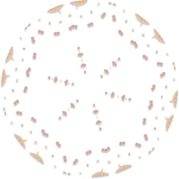 Modern Peach Soft Shape Clean Abstract Rounded Shapes for Branding and Web .. Stockillustratie