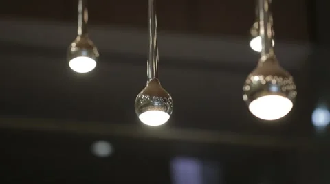 Modern Pendant Lights Stock Footage 68667408