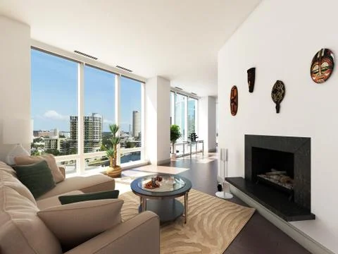 Modern Penthouse Stock Illustration