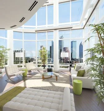 Modern Penthouse Stock Illustration