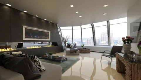 Modern Penthouse Stock Illustration