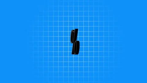 Modern Percentage Symbol on Grid Background Stock Footage 332984334