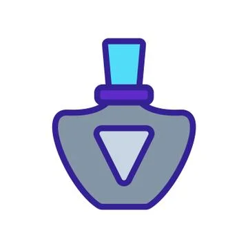 Modern perfume icon vector. Isolated contour symbol illustration Ilustração Stock