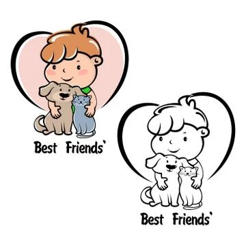 Modern pet logo Stock Illustration