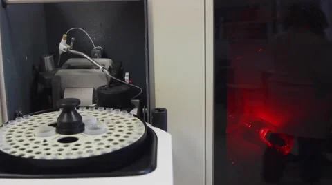 Modern pharmaceutical automatic machine making drugs Stock Footage 68077119