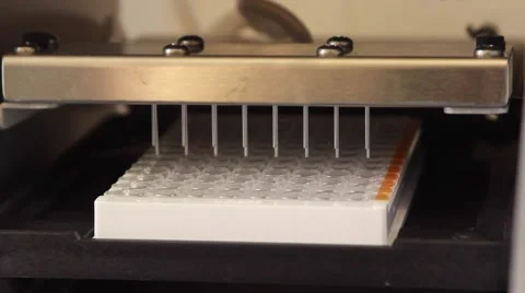 Modern pharmaceutical automatic machine making drugs Stock-Footage 68077131