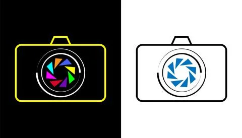 Modern Photography Camera shutter vector symbol. Stock Illustration