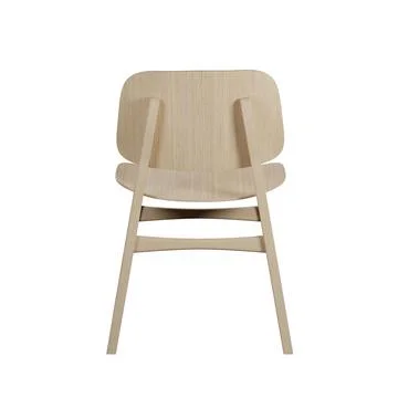 Modern pine kitchen chair isolate on white background Stock-Illustration