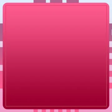 Modern Pink Empty Square Frame On Purple Shade Striped Background Template Stock Illustration