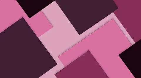 Modern pink geometric background with layers Stock Illustration