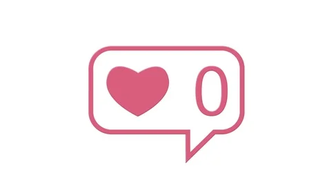 Modern like pink icon animation 库存影片 74950205