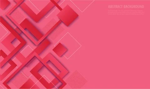 Modern pink square gradient trendy background Stock Illustration
